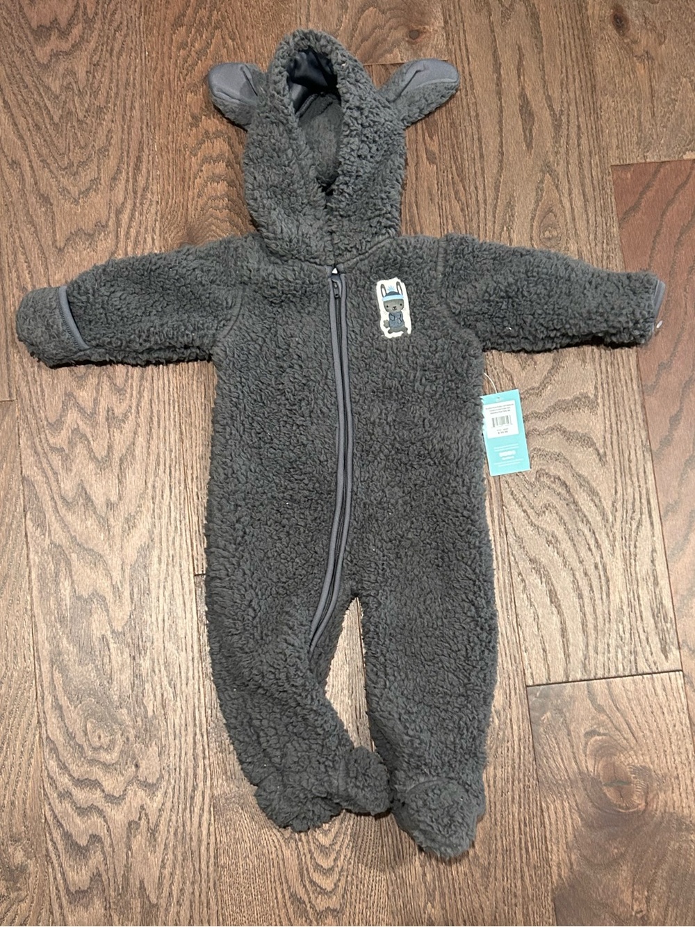 NWT PL baby Size 9 month's Baby Boy's Fleece Bunting Suit